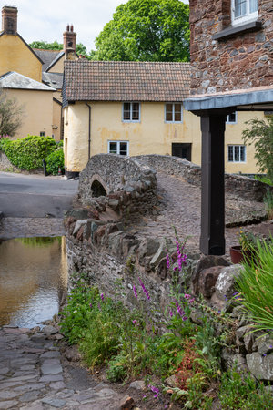 Photo of the Allerford packhorse bridge in Exmoor National Park