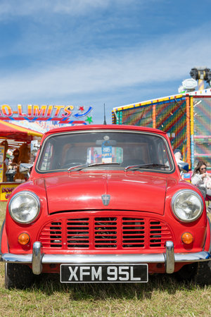 Dorchester.Dorset.United Kingdom.September 5th 2025.An Austin Mini pickup from 1972 is on show at the Dorset County Showの写真素材