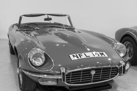 Sparkford.Somerset.United Kingdom.January 12th 2025.A series 3 E type Jaguar from 1973 is on show at...