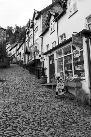 Clovelly.Devon.United Kingdom.January 19th 2024.Photo of the Old Post Office at Clovelly on the north Devon coastのeditorial素材
