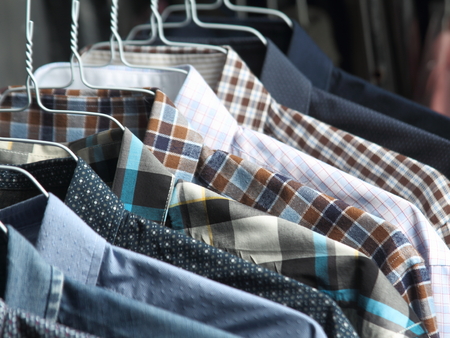 shirts at the dry cleaners freshly ironed