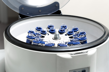 Centrifuge rotor for medical and scientific researchの写真素材