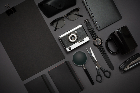 Still life, business, office supplies or education concept. Readの写真素材