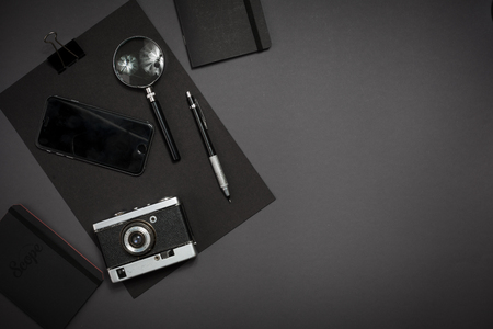 Still life, business, office supplies or education concept. Readの写真素材
