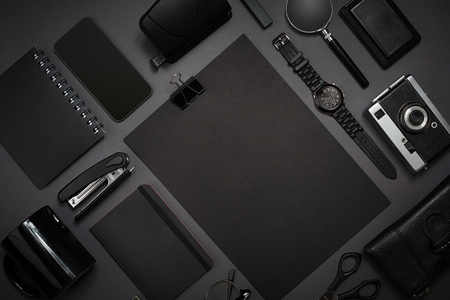 Still life, business, office supplies or education concept. Readの写真素材