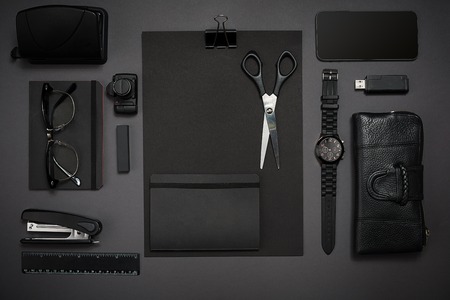 Still life, business, office supplies or education concept. Readの写真素材