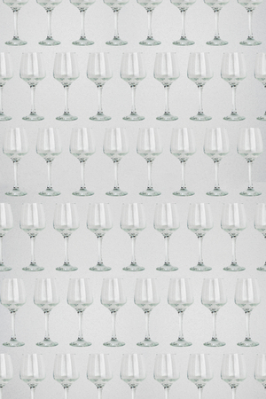 Seamless pattern - glasses over white backgroundの写真素材