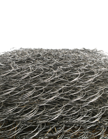 old steel shiny springs from old couchの写真素材