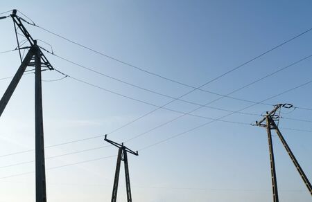 three energetical poles on a sky background