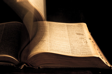 Turning pagesの写真素材