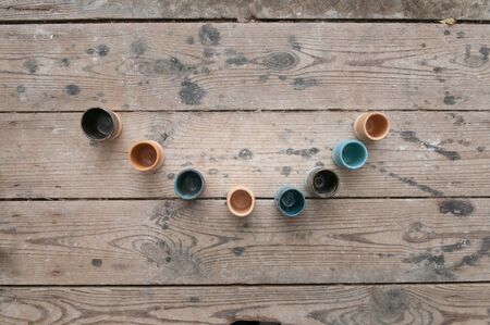 Hand made ceramic pottery productsの写真素材