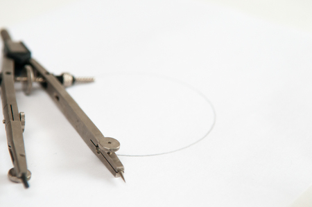 Technical drawing tool for accurate planningの写真素材
