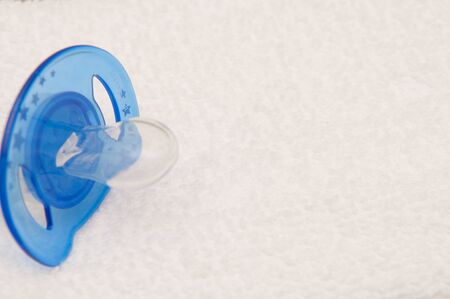 parenting for newborn baby background of dummy on a white towelの写真素材