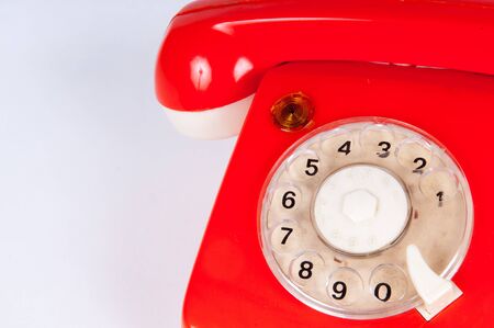 contact page background, retro telephone for web pageの写真素材