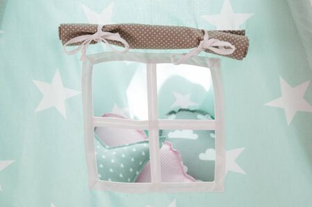 looking into the window of a childs imaginary worldの写真素材