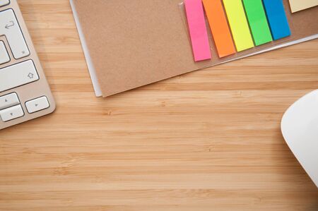 desk workspace for small creative new businessの写真素材