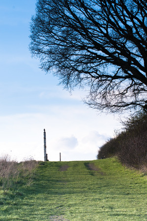 Public footpath for a country walkの写真素材