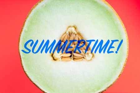 Retro styled text with a summer theme messageの写真素材