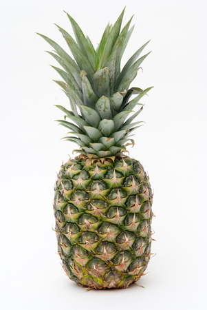 Pineapple isolated on a white backgroundの写真素材