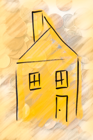 property price and letting fees for homesの写真素材
