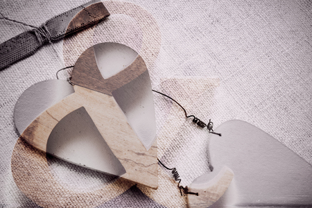 Love heart with overlay symbolising love and relationshipsの写真素材