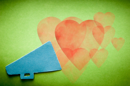 Message of love, tell someone you love them on Valentines Dayの写真素材