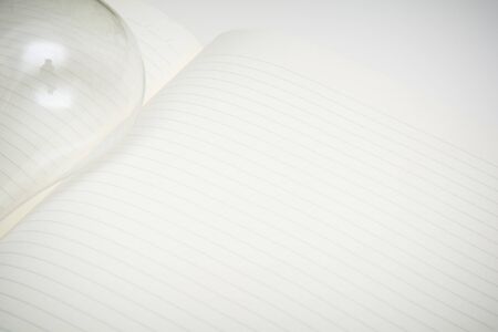 Bright idea concept, thinking of new business ideasの写真素材