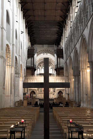 Holy cross in the church for Easterのeditorial素材