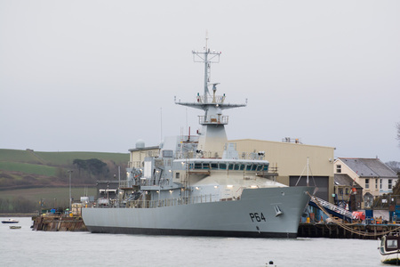Ship close to completion being built at a shipyardのeditorial素材