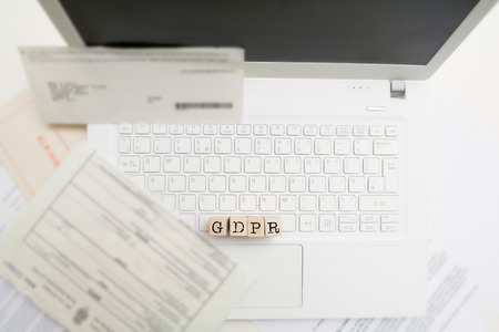 GDPR. Data Protection Regulation, online and cyber securityの写真素材