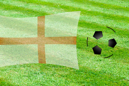 England football poster for world cup 2018の写真素材