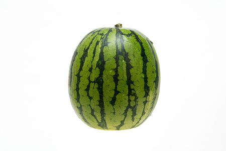 Watermelon isolated on a white studio backgroundの写真素材