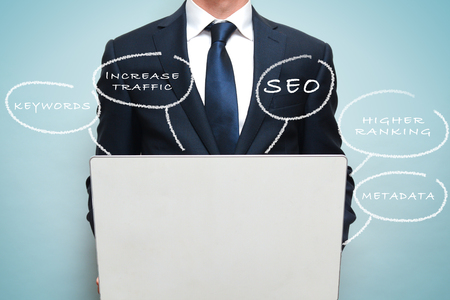 SEO marketing and strategy concept for businessの写真素材