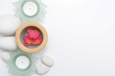Wellness and spa products for healthy skinの写真素材