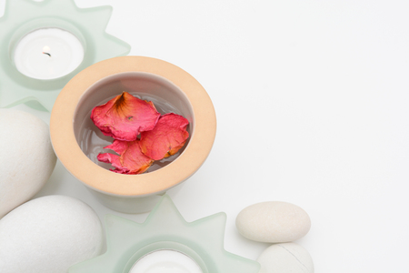 Wellness and spa products for healthy skinの写真素材