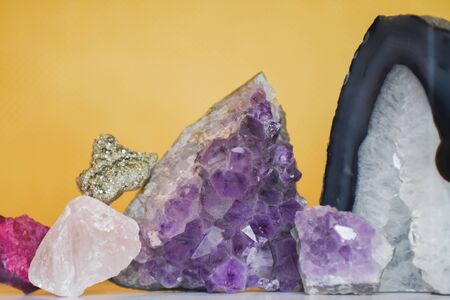 Gemstones A collection of various gems and rock and mineral objects