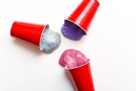 Kids Slime made at home fun experiment to make a childs toy of slime and goo