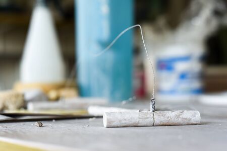 Potters wire used in ceramics and sculpting when working with clay