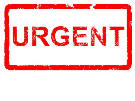 Grungey rubber stamp stating URGENT with copyspaceの写真素材