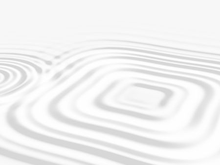 Milk, or any white liquid, with an unusual square ripple to its surfaceの写真素材