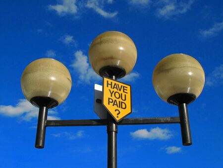 Have you paid noticeの写真素材