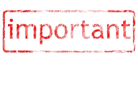 Grungey important rubber stampの写真素材
