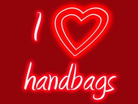 I love hand bagsの写真素材
