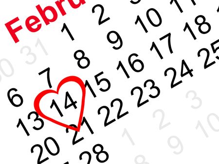 Valentine's day reminderの写真素材