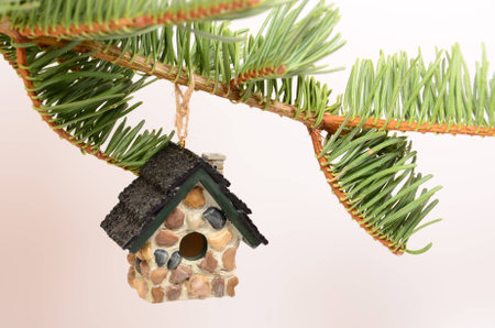 Bird House Christmas Ornament