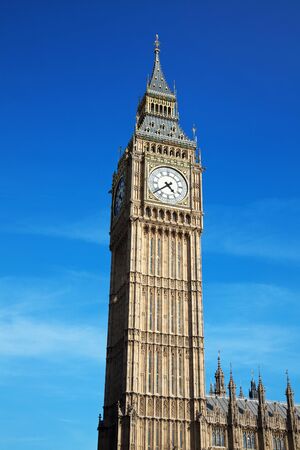Big Ben at Westminster in London, United Kingdomの写真素材