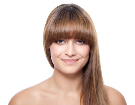 Portrait of a beautiful woman smilingの写真素材