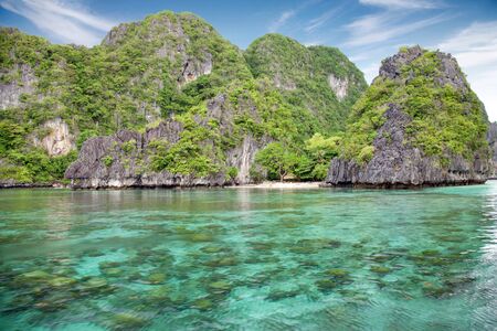 Stunning landscape in El Nido, Palawan, Philippinesの写真素材