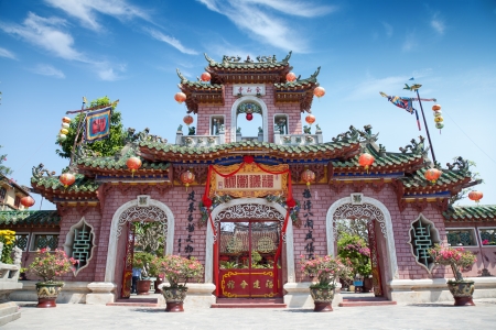 Cantonese assembly hall Hoi An, Vietnamの写真素材