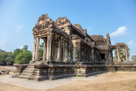 Traditional Ancient temple in Angkor Cambodiaの写真素材